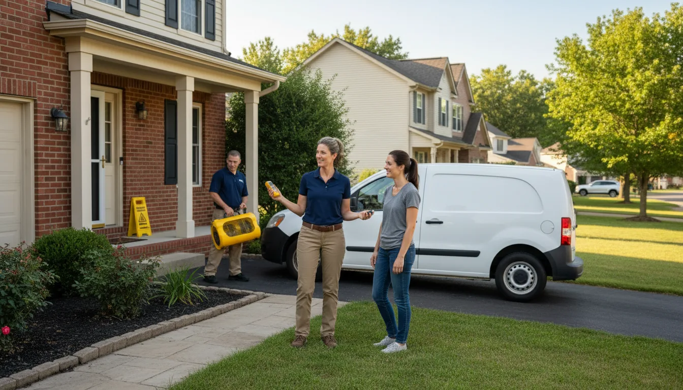 Residential water damage restoration in Mcadenville, NC